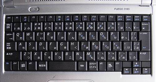 ノートパソコン 　 FUEGO 　318S 　キーボード